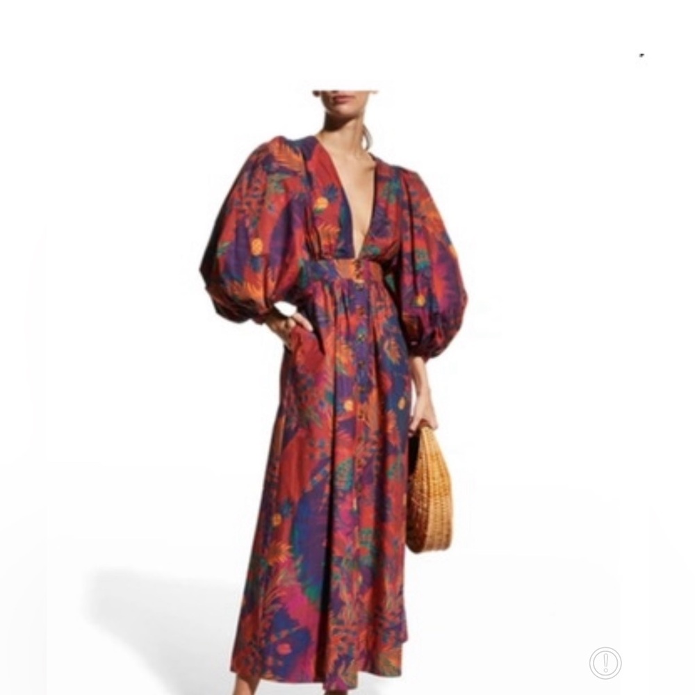 FARM Rio Tie Dye Forest Maxi Dress, size M